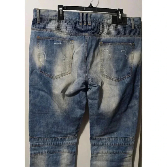 Men's Embellish Jeans Blue 40 - Picture 7 of 9